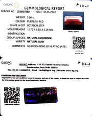 3.00/CT Natural Neo Burma Ruby with Govt. Lab Certificate (2331)